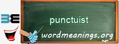 WordMeaning blackboard for punctuist
